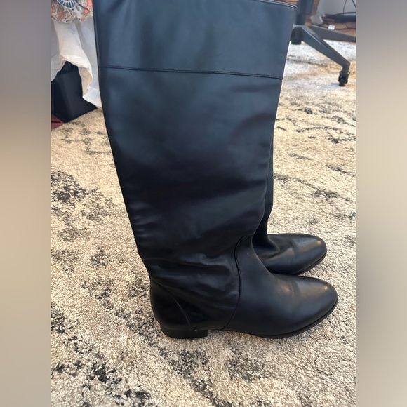 Jcrew tall black riding boots - Picture 1 of 5